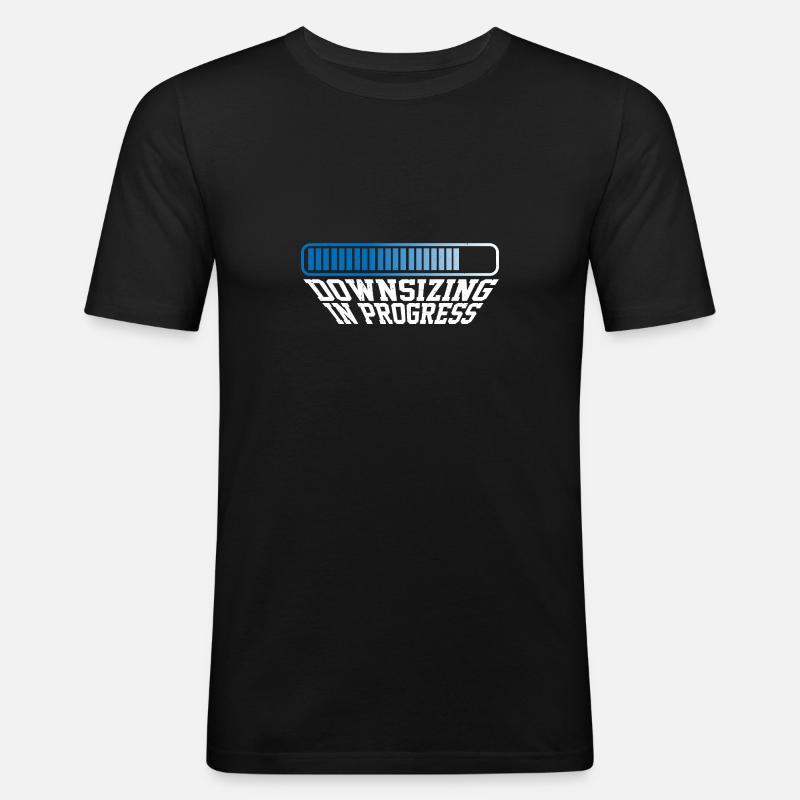 Downsizing In Progress 21 - Men's Slim Fit T-Shirt - black