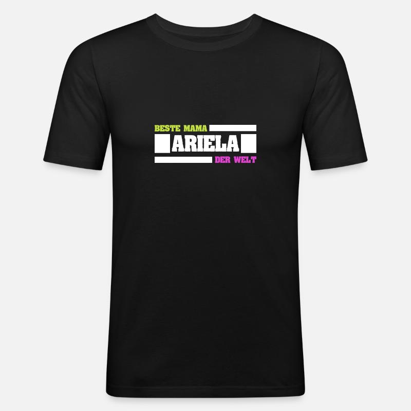 Mutter Ariela - Männer Slim Fit T-Shirt - Schwarz