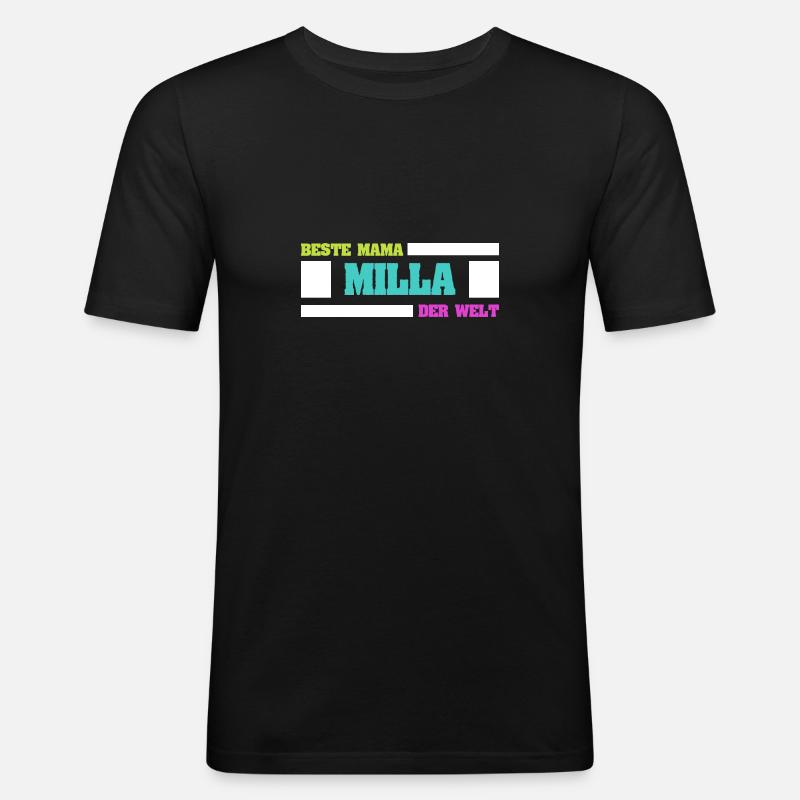 Mutter Milla - Männer Slim Fit T-Shirt - Schwarz