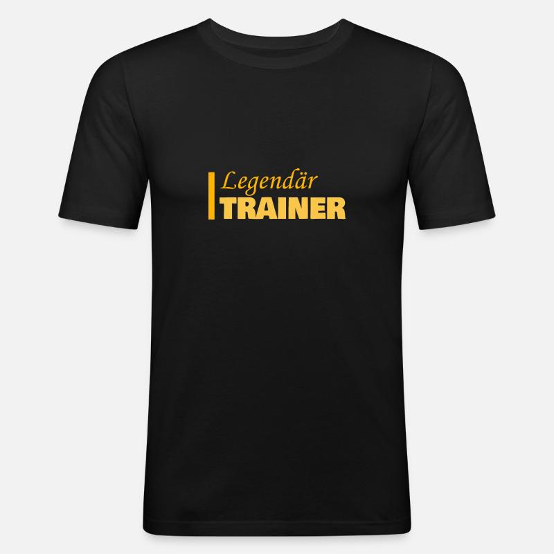 Beruf Trainer - Männer Slim Fit T-Shirt - Schwarz