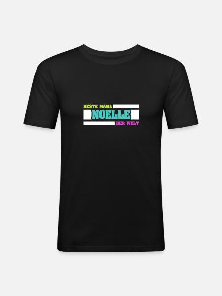 Mutter Noelle - Männer Slim Fit T-Shirt - Schwarz