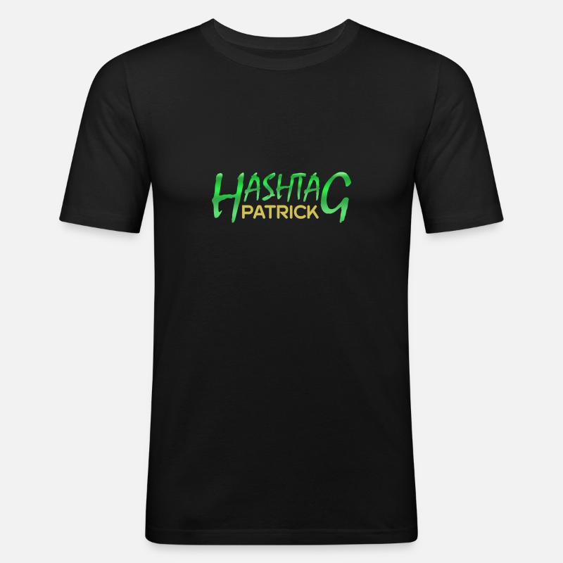 Patrick - Männer Slim Fit T-Shirt - Schwarz