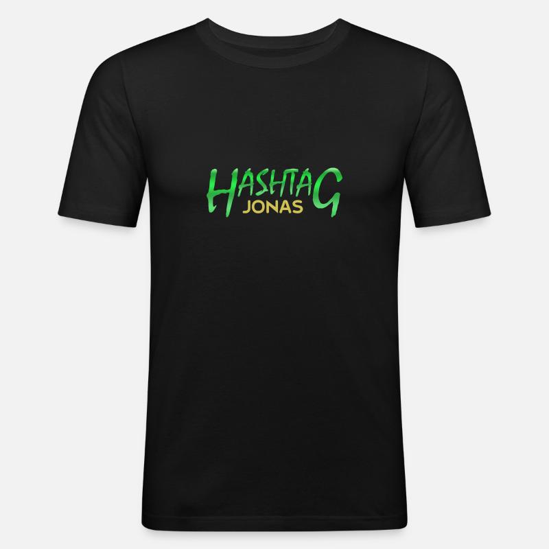 jonas jonas - Männer Slim Fit T-Shirt - Schwarz