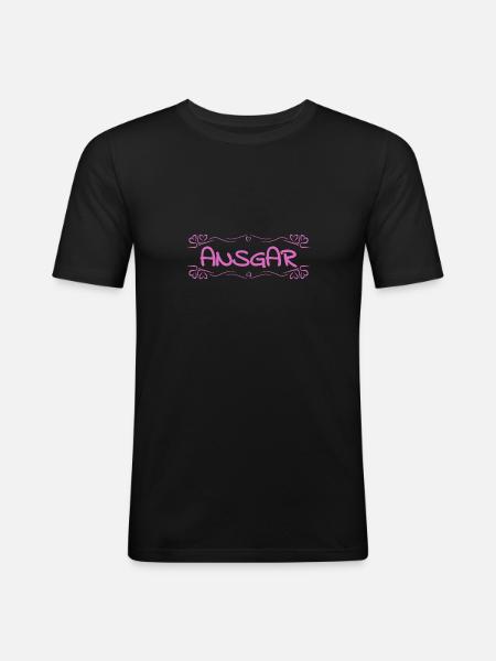 Name: Ansgar - Men's Slim Fit T-Shirt - black