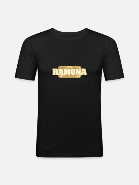 Ramona - Men's Slim Fit T-Shirt - black