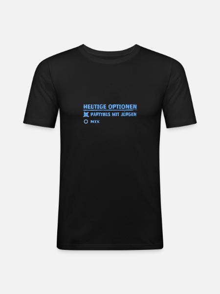 First name jürgen - Men's Slim Fit T-Shirt - black