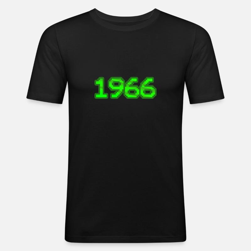 Nerd 1966 - Men's Slim Fit T-Shirt - black