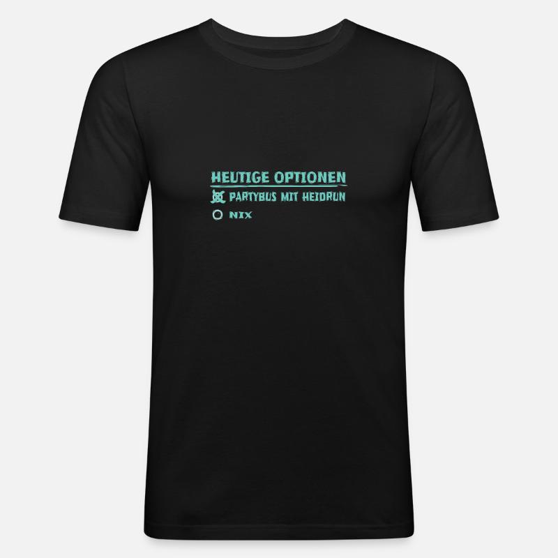 heidrun as a first name - Men's Slim Fit T-Shirt - black