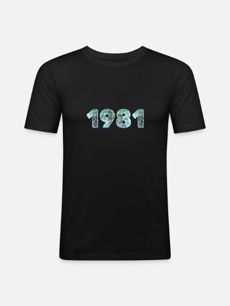 Cold 1981 - Men's Slim Fit T-Shirt - black