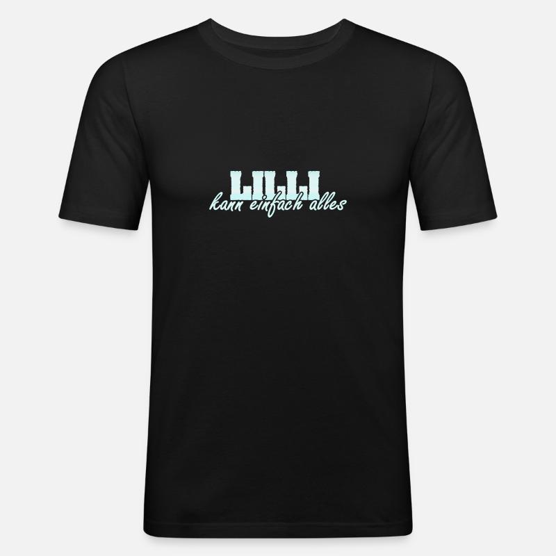 Lilli - Männer Slim Fit T-Shirt - Schwarz