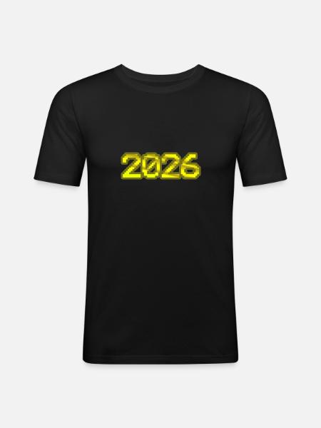 2026 - Men's Slim Fit T-Shirt - black