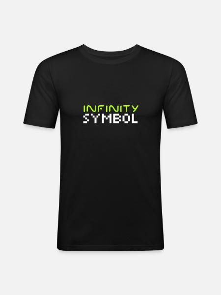 Infinity symbol - Men's Slim Fit T-Shirt - black