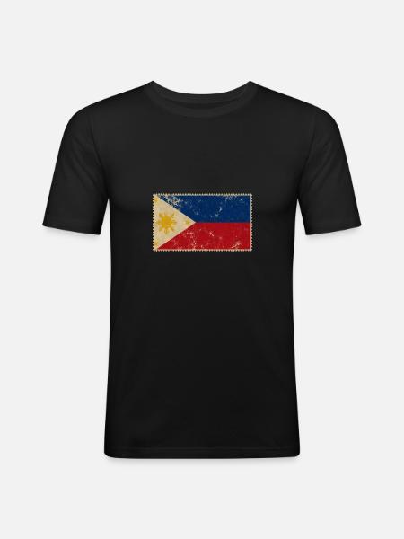 Philippines - Men's Slim Fit T-Shirt - black