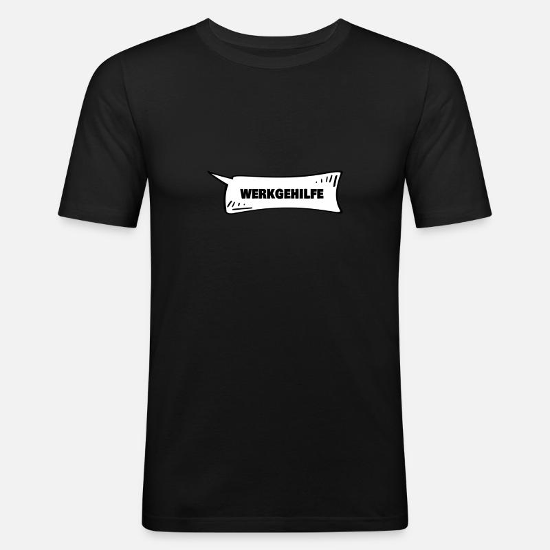 Speech Bubble Tool Assistant - Men's Slim Fit T-Shirt - black