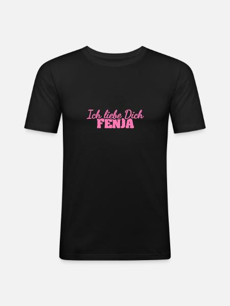 Fenja - Men's Slim Fit T-Shirt - black