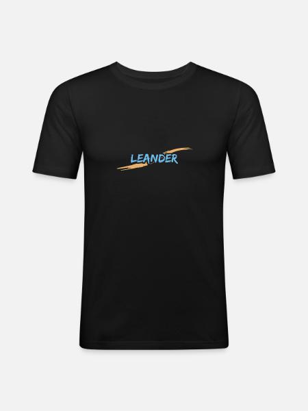 Leander Leander - Men's Slim Fit T-Shirt - black