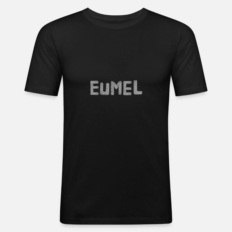 Eumel - Männer Slim Fit T-Shirt - Schwarz