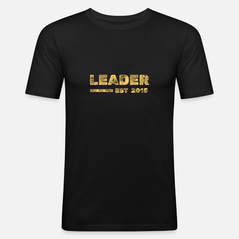 2015 - Männer Slim Fit T-Shirt - Schwarz