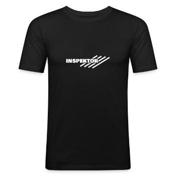 Workplace Inspector - Men's Slim Fit T-Shirt - black - Front - Nik (191cm)