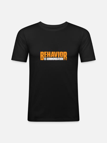 Behavior Is Communication 26 - Men's Slim Fit T-Shirt - black