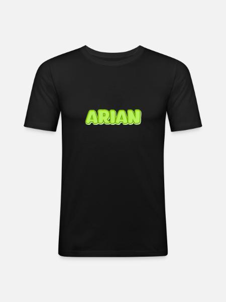 Arian Arian - Men's Slim Fit T-Shirt - black