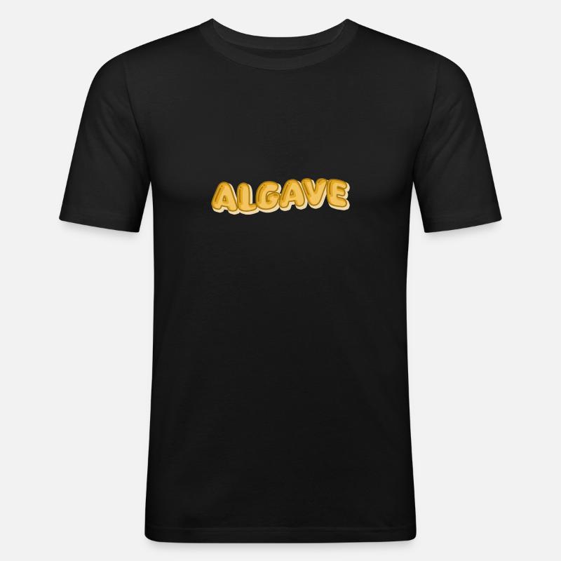 Algave - T-shirt près du corps Homme - noir
