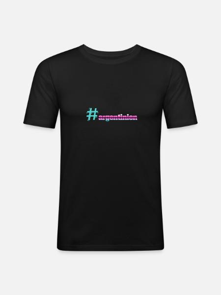 Argentina Argentinien - Men's Slim Fit T-Shirt - black