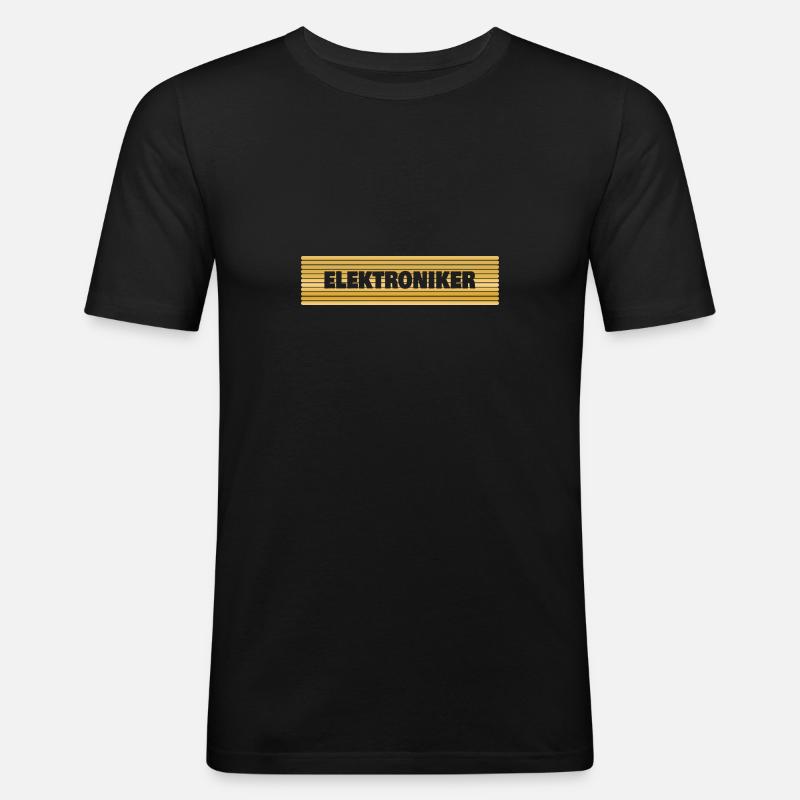 Occupation Electronics Technician - Men's Slim Fit T-Shirt - black