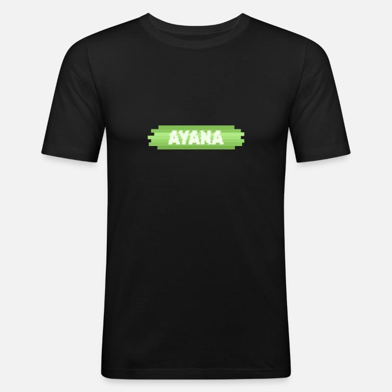 Ayana als Geschenkidee - Männer Slim Fit T-Shirt - Schwarz