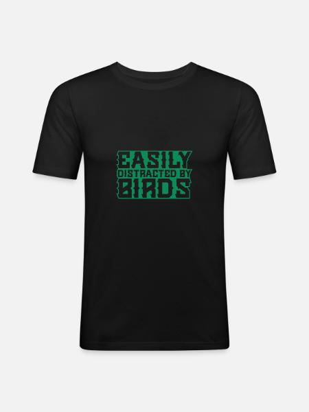 Bird Falcon Falconry - Men's Slim Fit T-Shirt - black
