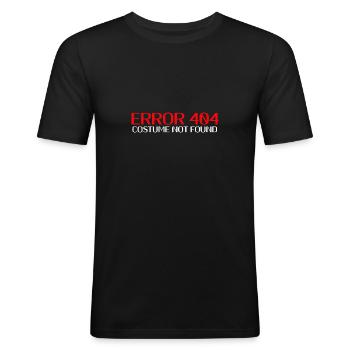 Kostüm Verkleidung Party Veranstaltung Feier Fete - Männer Slim Fit T-Shirt - Schwarz - Vorne - Nik (191cm)