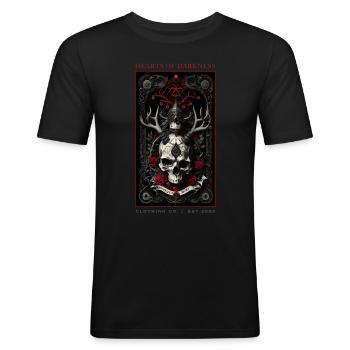 HOD - Éternité - T-shirt près du corps Homme - noir - Devant - Nik (191cm)