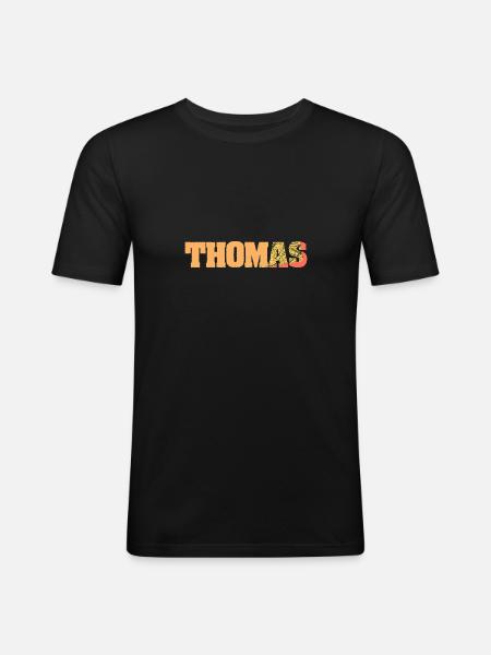 Thomas Thomas - Men's Slim Fit T-Shirt - black