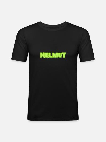 Helmut as Helmut - Men's Slim Fit T-Shirt - black