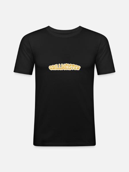 Grill master as a job - Men's Slim Fit T-Shirt - black