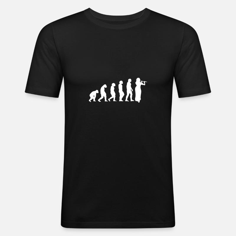 Clarinet Evolution - Men's Slim Fit T-Shirt - black