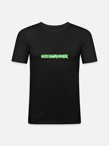 Trekking Hochwanner - Men's Slim Fit T-Shirt - black