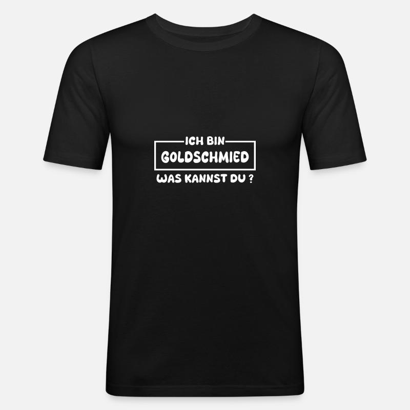 Beruf Goldschmied - Männer Slim Fit T-Shirt - Schwarz