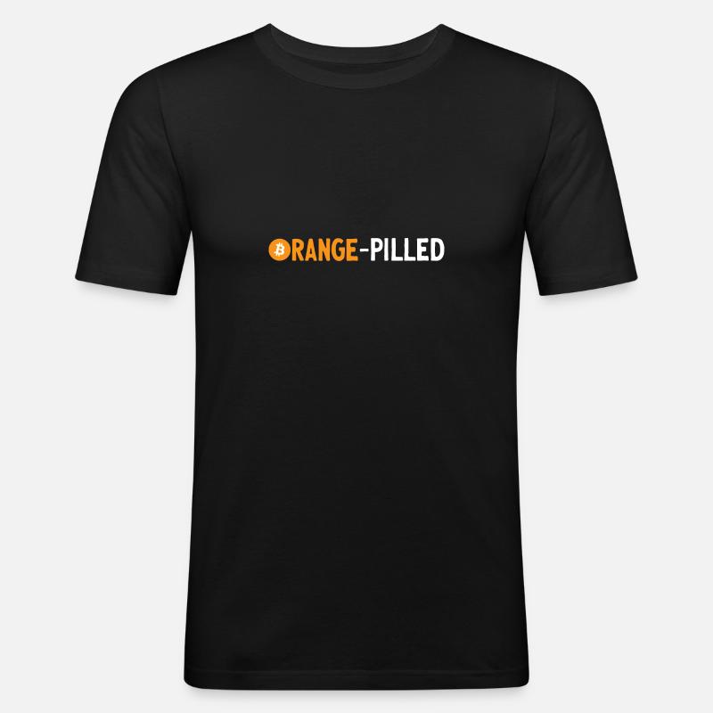 Bitcoin Cryptocurrency BTC Crypto Trader - Men's Slim Fit T-Shirt - black