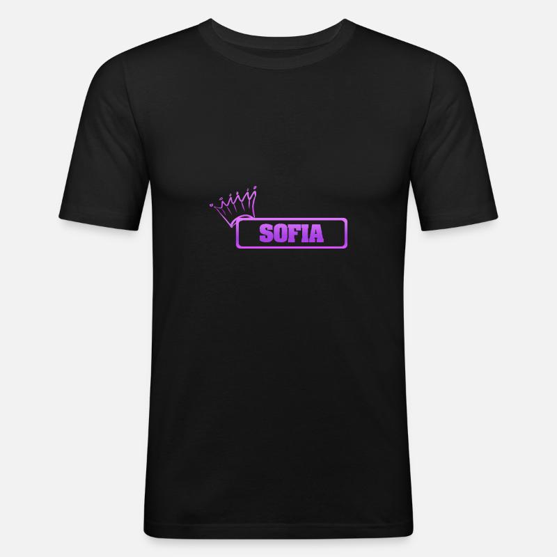 Geschenk für Sofia - Männer Slim Fit T-Shirt - Schwarz