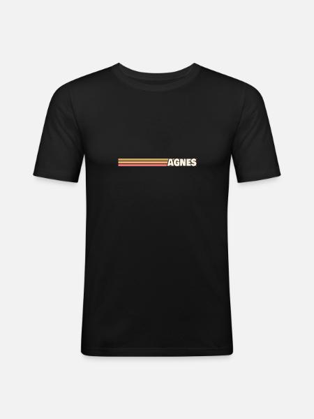 Gift for Agnes - Men's Slim Fit T-Shirt - black