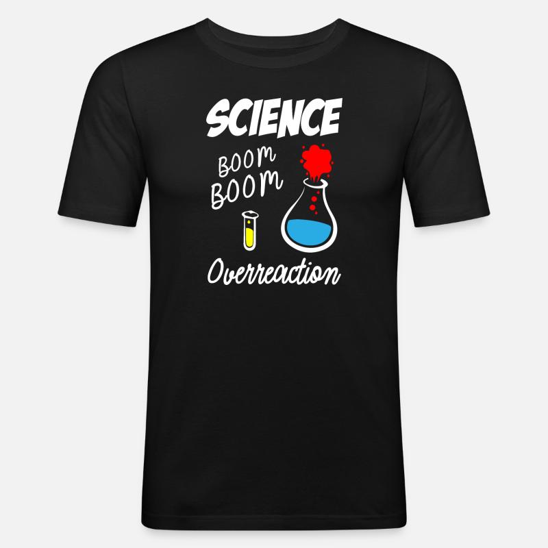 Science Overreaction - Men's Slim Fit T-Shirt - black
