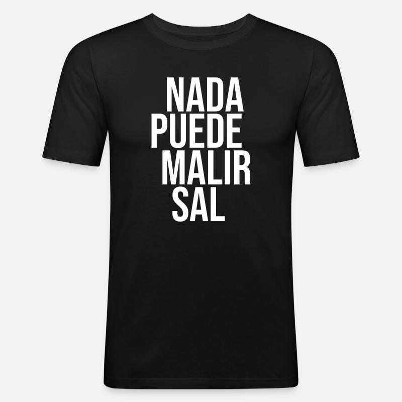 Nothing can harm salt - Men's Slim Fit T-Shirt - black
