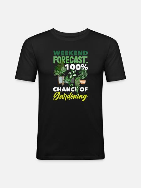 Garden & Plant Lovers Gifts - Men's Slim Fit T-Shirt - black