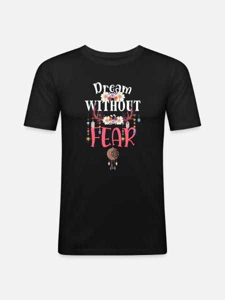 Dream mystical sleep - Men's Slim Fit T-Shirt - black