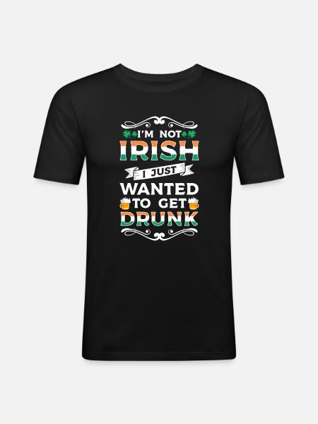 Irish Pub Dublin Travel Celtic - Men's Slim Fit T-Shirt - black