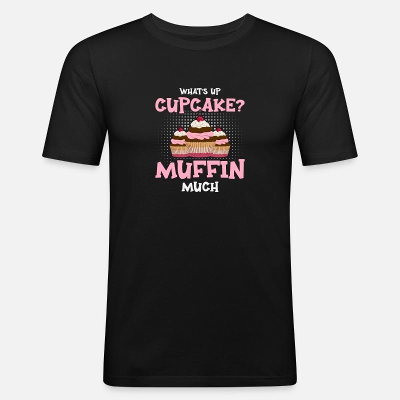 Baking Cake Baker Confectioner - Men's Slim Fit T-Shirt - black