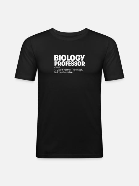Biology Professor - Men's Slim Fit T-Shirt - black