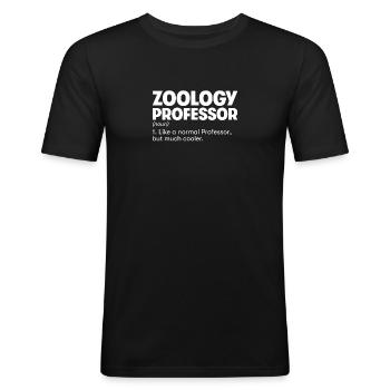 Zoology Professor - Men's Slim Fit T-Shirt - black - Front - Nik (191cm)