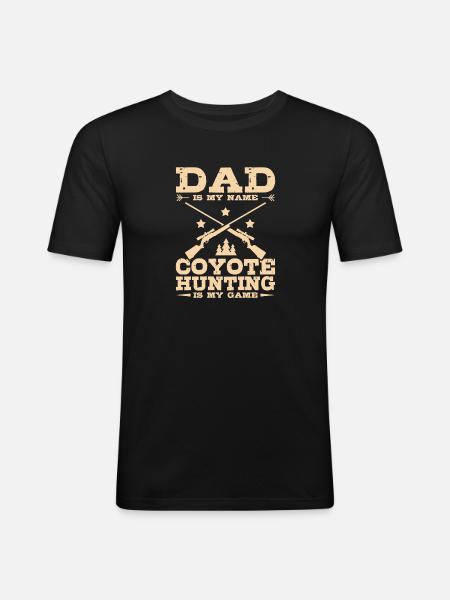 Coyote Hunters - Men's Slim Fit T-Shirt - black